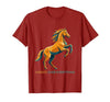 Mademark Horses Over Everything Equestrian Design T-Shirt - Men - size chart