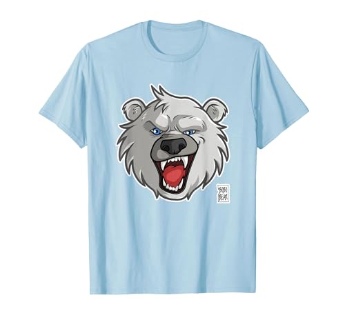 Bobo Bear Bobo Likes to Growl - Polar Bear T-Shirt - size chart