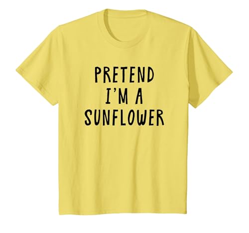 Funny Pretend Im A Sunflower Halloween Costume Co Pretend Im A Sunflower Costume Women Kids Halloween Costume T-Shirt - size