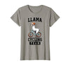 Bicycle Riding Animals Co. Llama Cycling Team Riding Bicycle T-Shirt - size chart