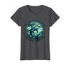 Mademark Ocean Born Wave Made Shark Women Graphic Design T-Shirt - size chart