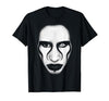 Marilyn Manson Face and Flag T-Shirt - size chart