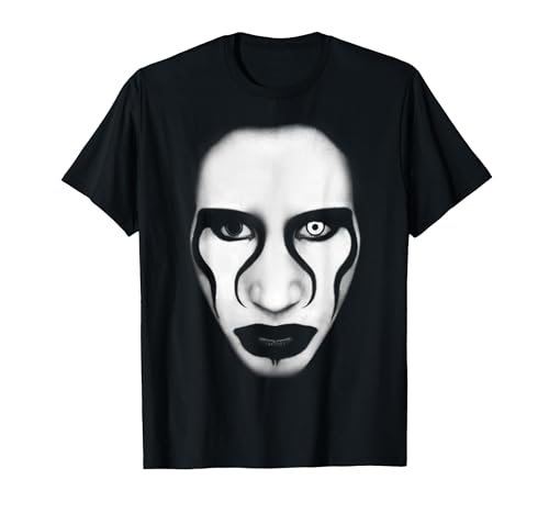 Marilyn Manson Face and Flag T-Shirt - size chart