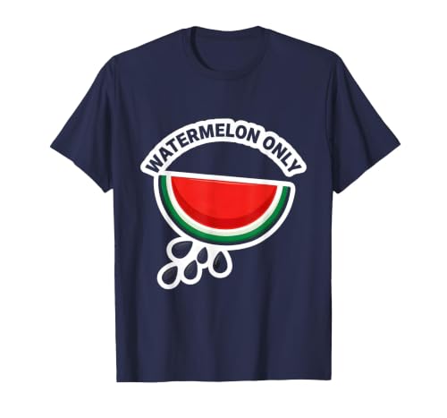 Mademark Men's Watermelon Only Cute Watermelon Fruit Lover Halloween T-Shirt - size chart
