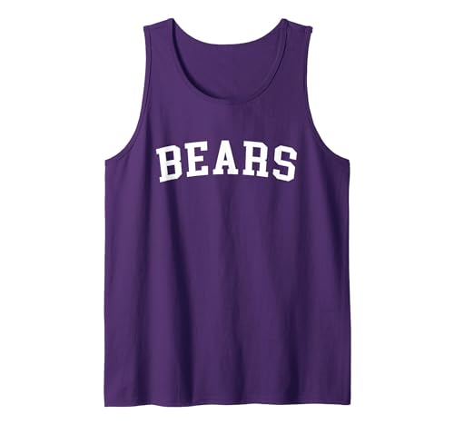 Bears - Designs Bears Tank Top - size chart
