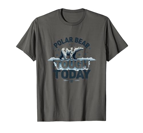 Mademark Polar Bear Tough Today Cool Arctic Design T-Shirt - size chart