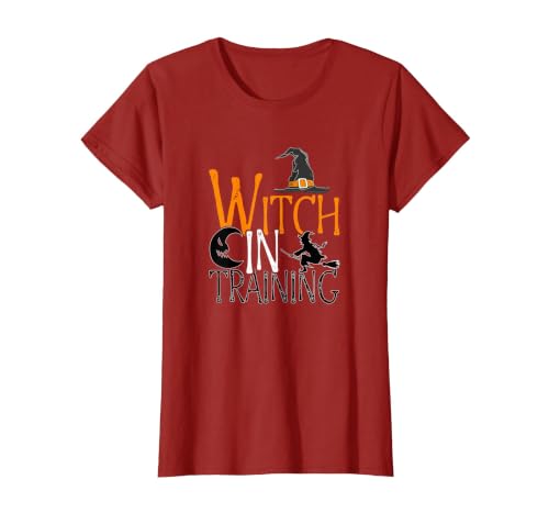 Witch In Training - Halloween Spooky Magic Gift Witch in Training - Magic Lover Halloween Season Witch T-Shirt - size chart