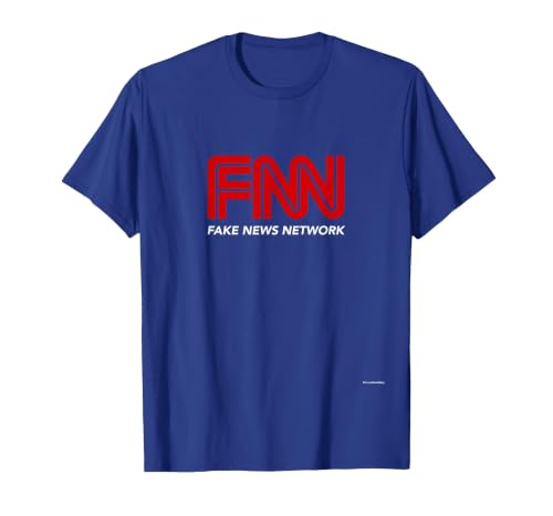 Fake News Network #fakenews Funny Trump Halloween Costume T-Shirt - size chart