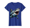 Mademark Shark With Anchor Tattoo Art Graphic Design T-Shirt - size chart