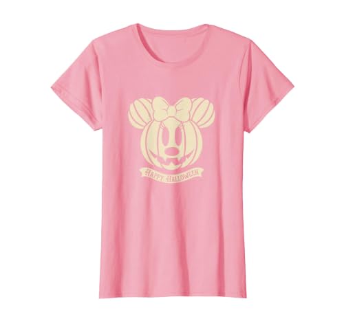 Disney Minnie Mouse Pumpkin Happy Halloween T-Shirt - size chart