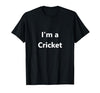 MNBHYB Idea Funny Halloween Cricket Bug Insect Easy Costume Last Minute T-Shirt - size chart
