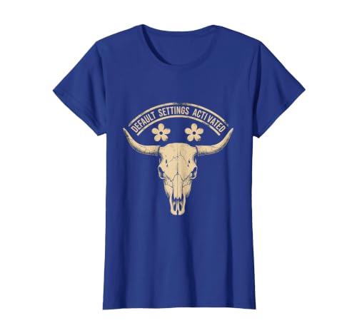 Mademark White Boy of the Year Default Settings Activated T-Shirt - Women - size chart