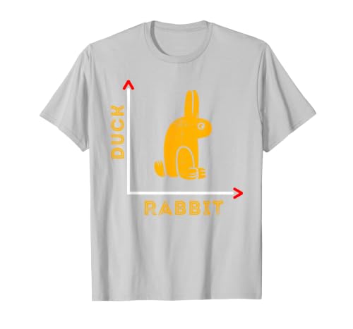 Wittgensteins Rabbit Duck Illusion Physics Nerd Math Geek T-Shirt — design detail