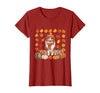 Shetland Sheepdog Sheltie Shop Sheltie Shetland Sheepdog Pumpkins Fall Leaves Halloween T-Shirt - size chart