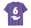Cool Six Seven Meme Design Couple Matching Him Her Funny 67 Six Seven Meme Couple Matching Halloween Costume T-Shirt - size