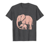 Mademark Mama Elephant Trunk Wrapped Around Baby T-Shirt - Men - size chart
