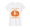 PDUS32 I Don't Spook I Sparkle Funny Halloween I Don't Spook I Sparkle Funny Halloween Girl Witch Pumpkin T-Shirt - size