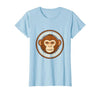 Mademark Monkey Mind Clear Head Sober Living Design T-Shirt - Women - size chart