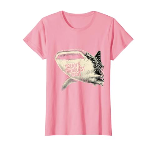 Mademark Ocean's Friendliest Giant Whale Shark Design T-Shirt - size chart