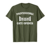 cow apparel Professional gate Opener, Cow Gate Opener T-Shirt - size chart