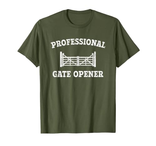 cow apparel Professional gate Opener, Cow Gate Opener T-Shirt - size chart