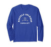 Gene Brown Designs Buffalo Soldiers Collegiate White Combo Long Sleeve T-Shirt - size chart