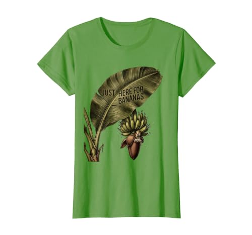 Mademark Just Here for Bananas Funny Monkey Design T-Shirt - Women - size chart