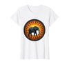 Mademark Elephant Silhouette Giant Sunset Graphic T-Shirt - Women - size chart