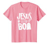 Jesus is My Boo - Funny Christian Halloween Quote Humor T-Shirt - size chart