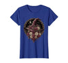 Mademark Witch Hat Black Roses Halloween Women's Design T-Shirt - size chart
