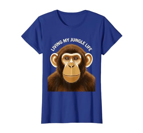 Mademark Living My Jungle Life Monkey Design T-Shirt - Women - size chart