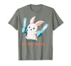 My Spirit Animal Cute Rabbit with Chainsaw T-Shirt — design detail