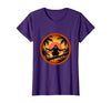 Mademark Monkey Silhouette Tropical Sunset Graphic T-Shirt - Women - size chart