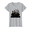 Mademark Vintage Halloween Potion Bottles Dusty Shelf T-Shirt - size chart
