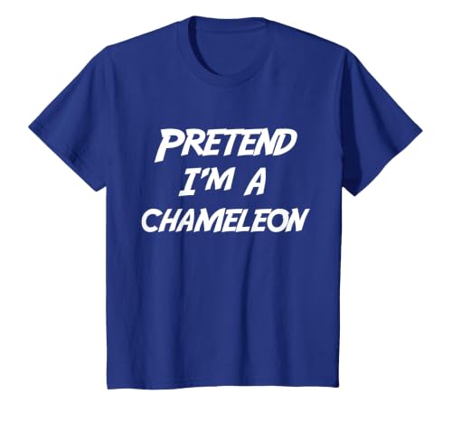 Last Minute Halloween Costume Pretend Tees Pretend I'm A Chameleon Halloween Costume T-Shirt - size chart