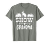 Show Rabbit Grandma T-Shirt — design detail
