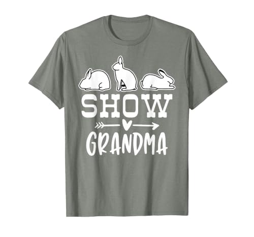 Show Rabbit Grandma T-Shirt — design detail
