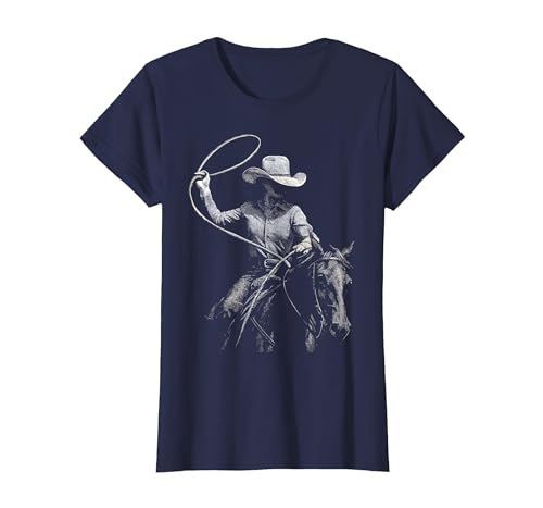 Cowgirl Western Rodeo Rodeo Cowgirl Western Horse T-Shirt - size chart