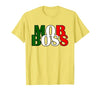 Italian Yeah B Mob Boss Italian Flag 1920s Costume Mafia Party T-Shirt - size chart