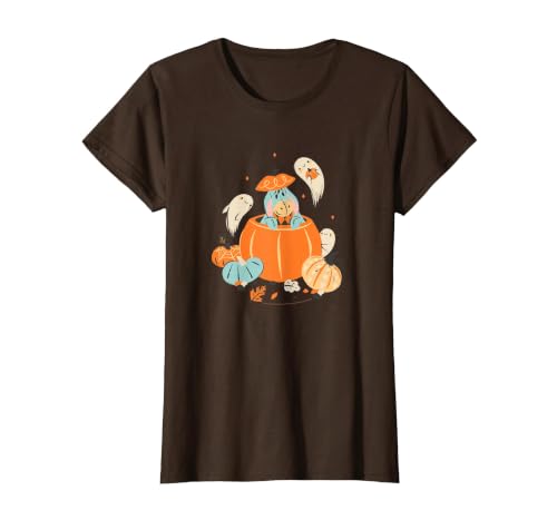 Disney Winnie The Pooh Halloween Cute Eeyore Pumpkin Patch T-Shirt - size chart