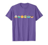 Disney Princess Pumpkins Fall Autumn Lineup of Princesses T-Shirt - size chart