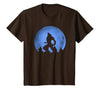 Ideas Halloween costume " Wolf moon " Wolf Halloween Costume Werewolf Blue Moon Scary for Men Boys T-Shirt - size chart