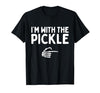 Funny Halloween Costume Holiday Party Gift I'm with The Pickle Funny Halloween Costume Matching Couples T-Shirt - size chart