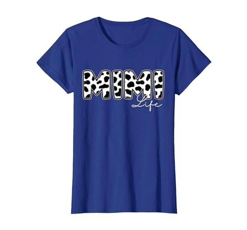 Cow Print Matching Family Apparel Mimi Life Cow Print Family Matching T-Shirt - size chart