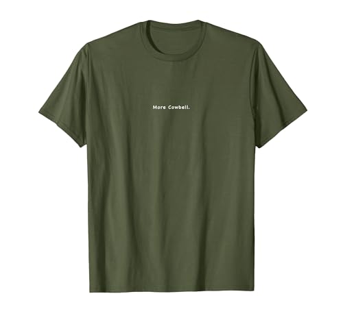 Charming Rebels Co. More Cowbell T-Shirt - size chart