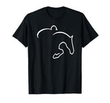 Hunter Jumper Designs Hunter Jumper T-Shirt, Men, Black, Small - size chart