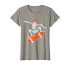 Funny Boys Kids Skeleton Skater Art Skateboarding Skeleton Riding Skateboard Halloween Skater T-Shirt - size chart