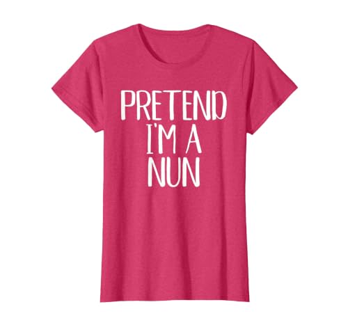 Funny Halloween Group Matching Costumes Idea Pretend I'm A Nun Costume Family Funny Halloween Party T-Shirt - size chart