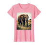 Mademark Wild Heart, Gentle Giant Elephant Nature Design T-Shirt - Women - size chart