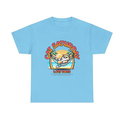 GENERIC cat Unisex Heavy Cotton Tee Sky